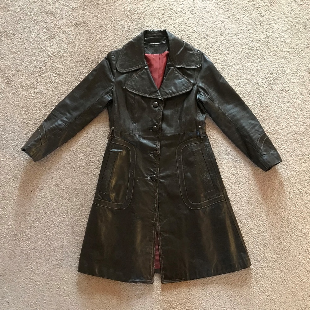 LeatherCraft Vintage Women Jacket Genuine Leather